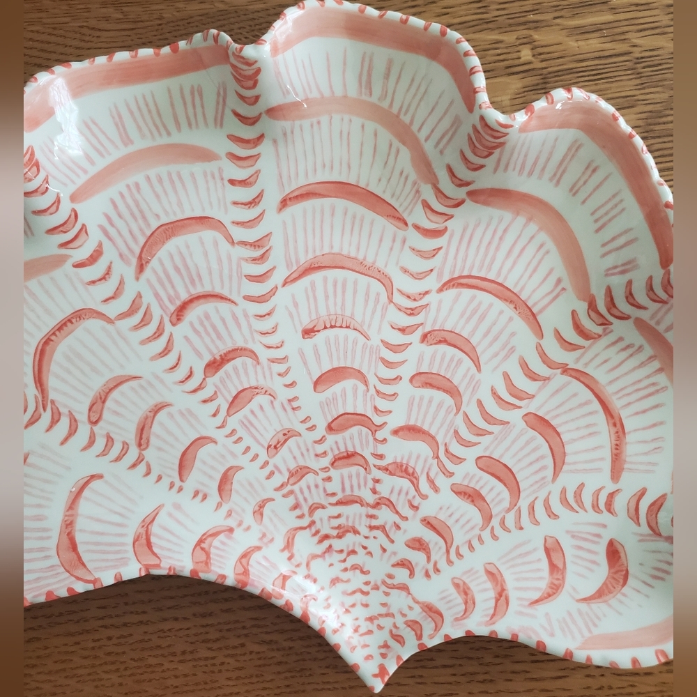 Anthropologie Lucie de Moyencourt Platter - peach - Picture 14 of 16